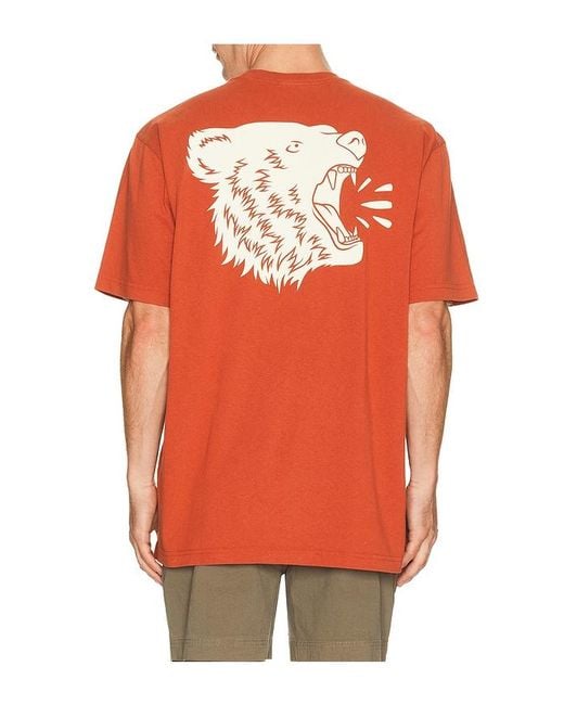 Filson Orange Bear Graphic Tee for men