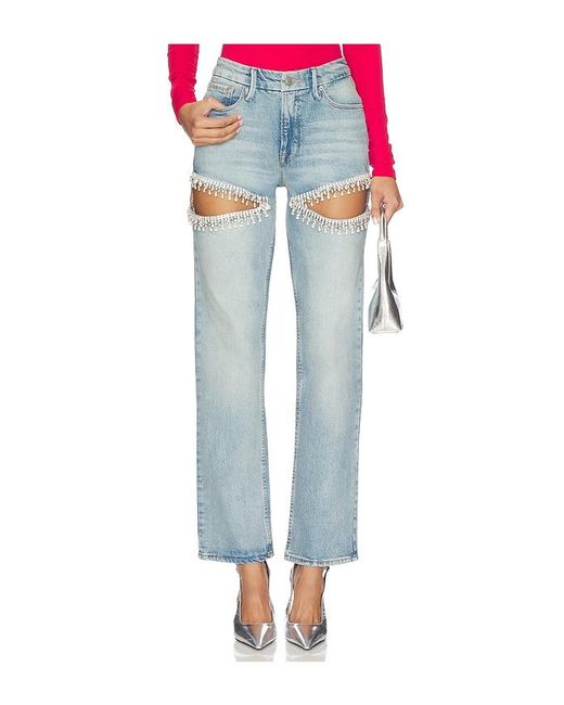GOOD AMERICAN Blue Good Icon Diamond Straight Jeans