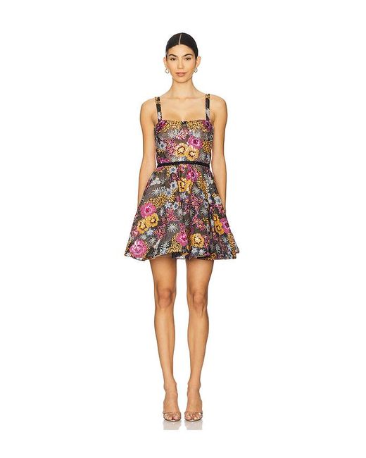 sachin and babi light blue dress Red Floral Gown by Oscar de la Renta