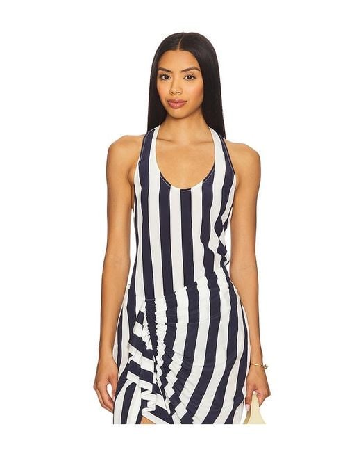Bondi Born White Orta Silk Tank Top