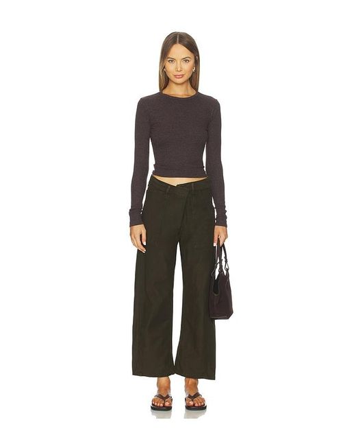 Citizens of Humanity Black Ines Crop Utility Trouser