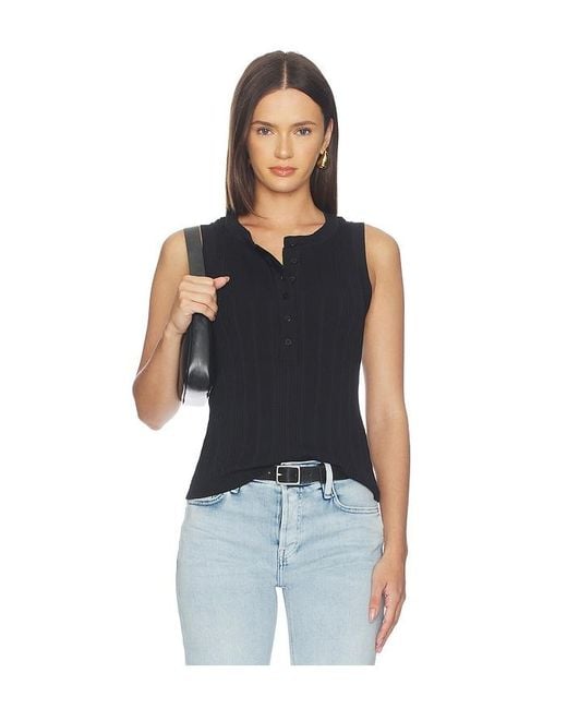 Sanctuary Blue Back To Bare Tank Top