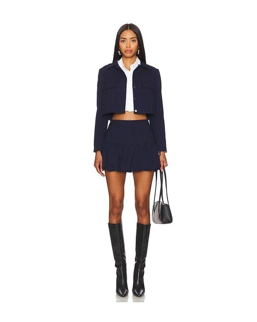 Amanda Uprichard Blue Sanders Jacket