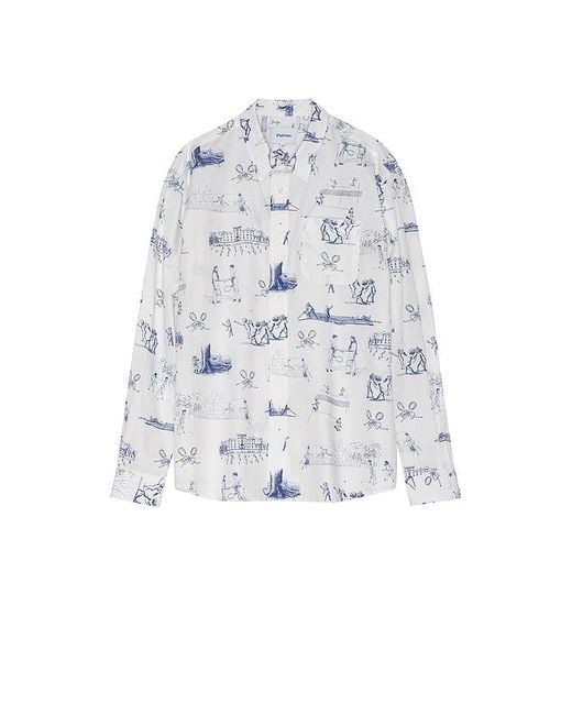 メンズ Palmes ポプリンシャツ White