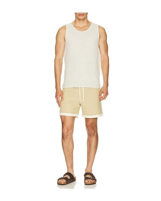 Rhythm Natural Heritage Hem Swim Trunk for men