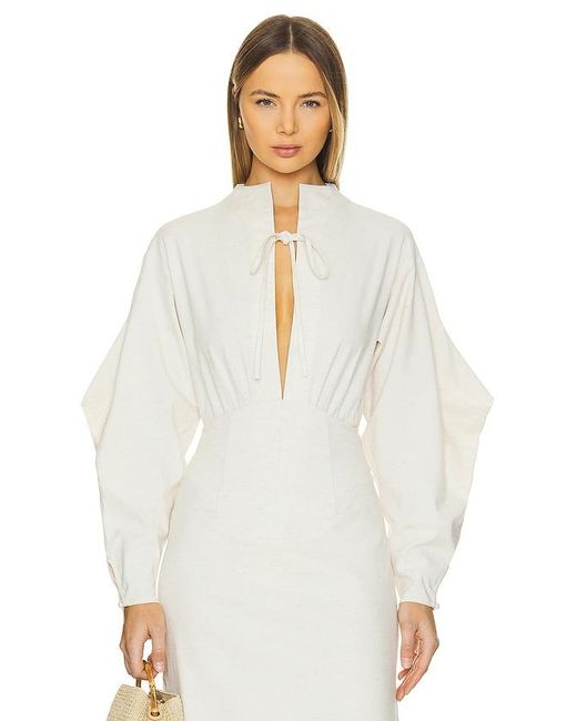 Body Lino En Color Blanco Talla En ANDREA IYAMAH de color White