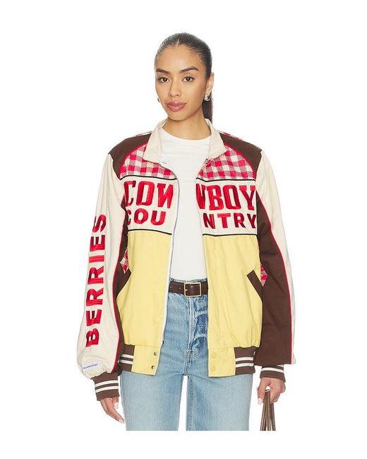 The Laundry Room Red Cowboy Country Grown Wild Berries Racing Jacket