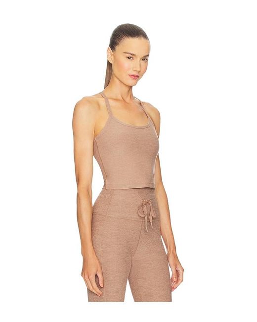 Beyond Yoga Natural Spacedye Slim Racerback Cropped Tank Top