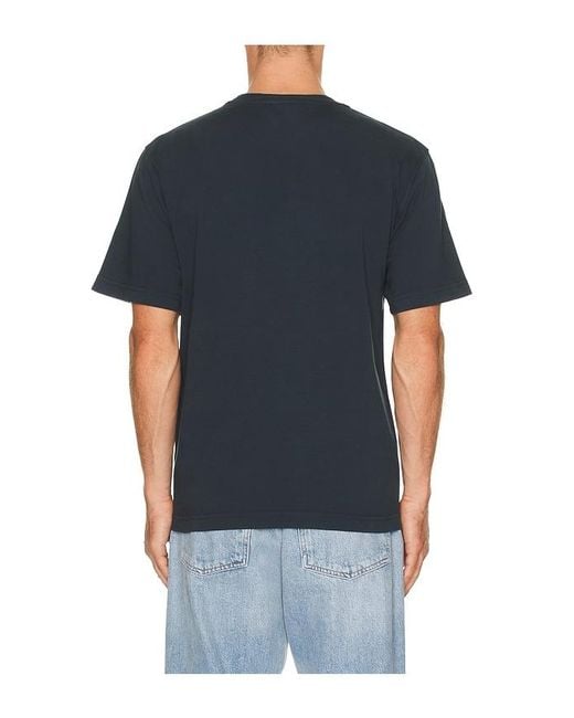 Agolde Black Asha Mock Neck Tee for men