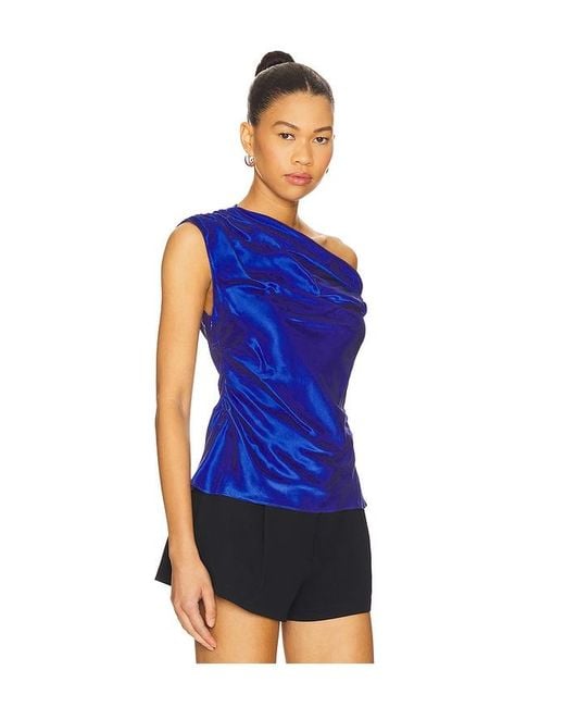 Amanda Uprichard Blue Modesto Top