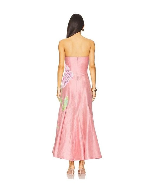 La Fuori Pink Petaleeza Corset Gown