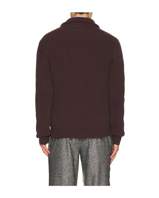 MM6 by Maison Margiela Brown Sportsjacket for men