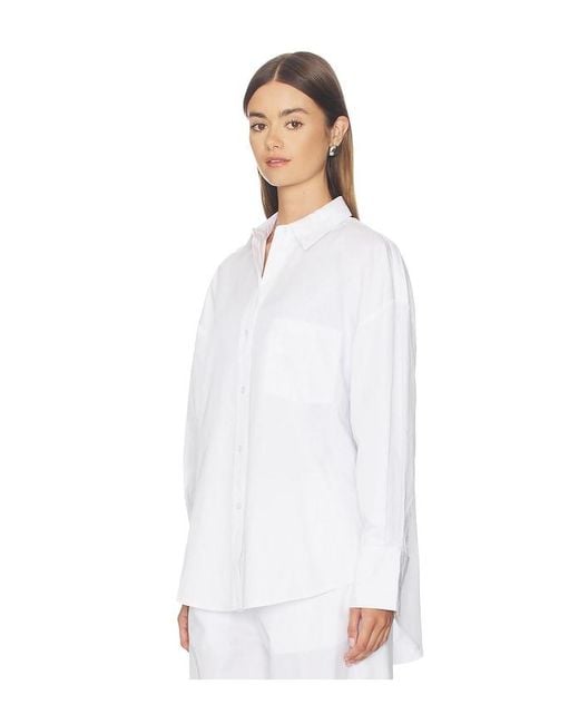 WAO White Poplin Button Up
