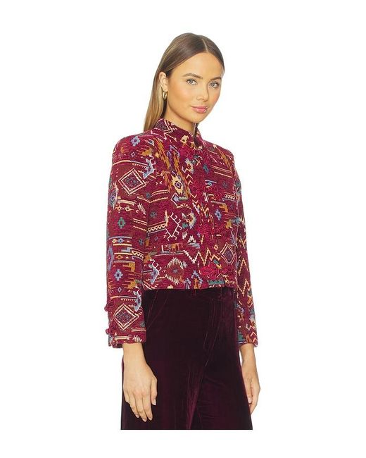 L'Agence Red Asha Military Jacket