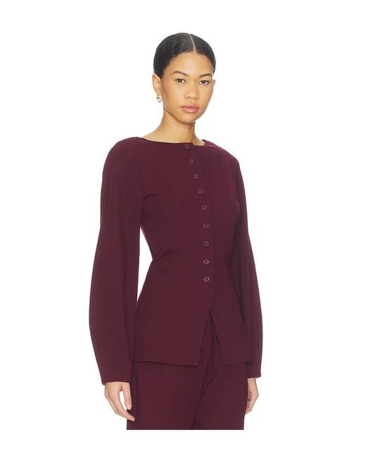 ALIGNE Purple Bonnie Ponte Blazer