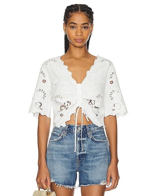 Mother White The Social Butterfly Top