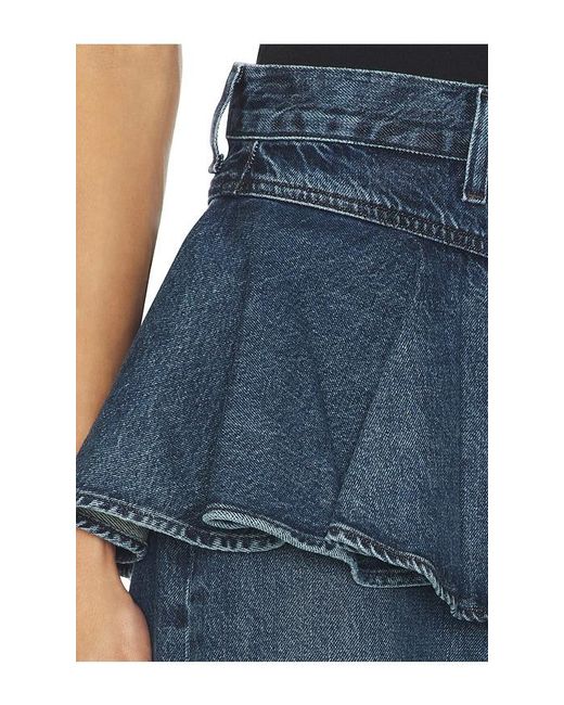 Agolde Blue Peplum Jeans