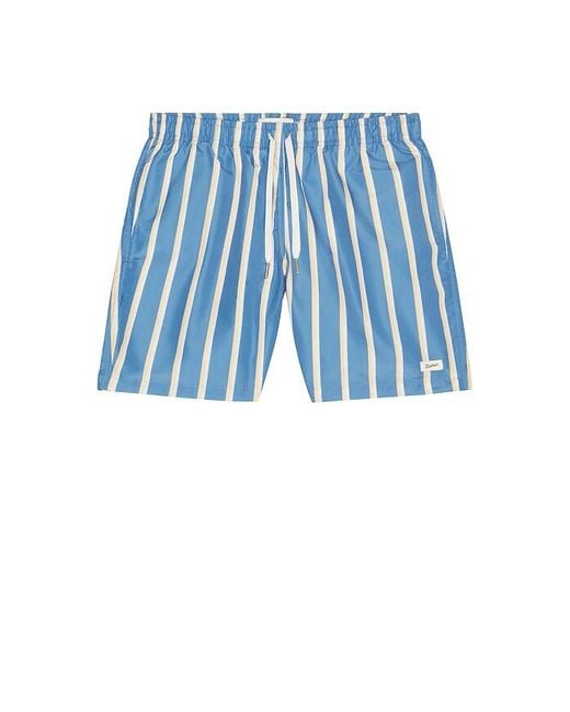 Bather Blue Fine Stripe Swim Trunk for men