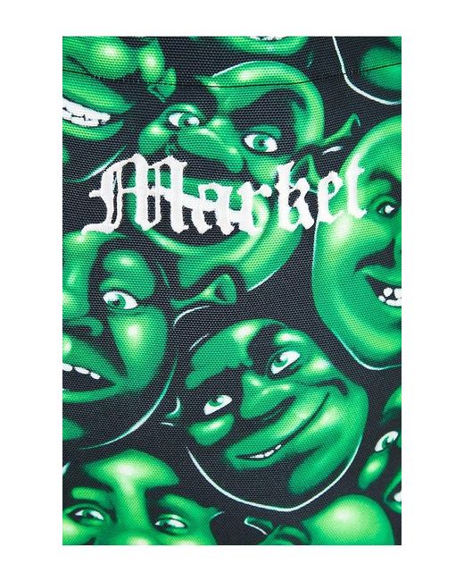 Market Green X Shrek Over Print Tote Bag for men