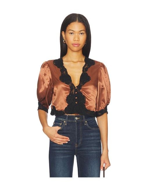 Rixo Blue Oberteil Yasmin