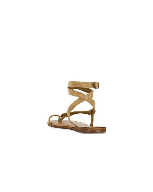 SCHUTZ SHOES Metallic Cleo Flat Sandal