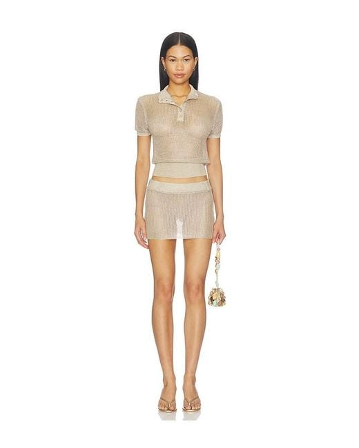 Lioness White Sunset Mini Skirt
