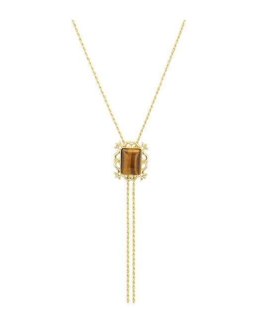 petit moments Blue Viva Bolo Necklace