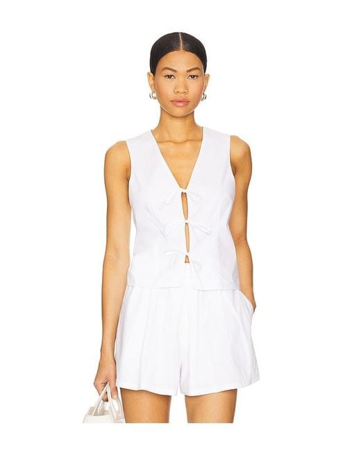 Steve Madden White Aliza Top
