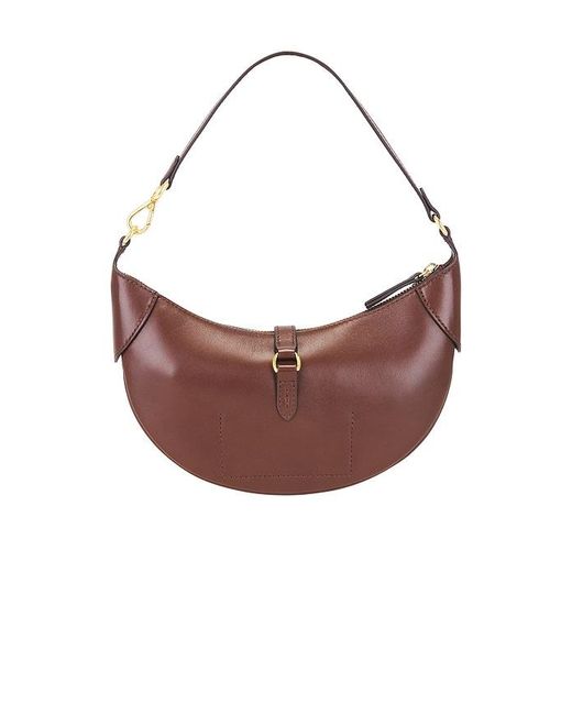 Polo Ralph Lauren Brown Sport Calf Small Shoulder Bag