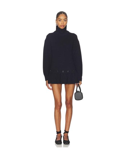 ROKH Blue Detachable Peplum Knit