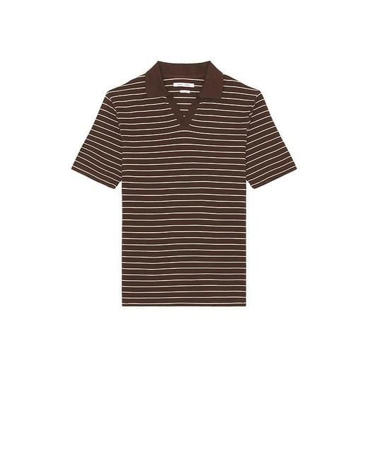 Samsøe & Samsøe Black Samac V-Neck Polo for men