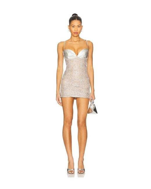 The Dolls House Metallic Sira Mini Dress