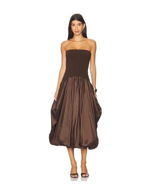 Jonathan Simkhai Izzy ミディ丈ドレス Brown