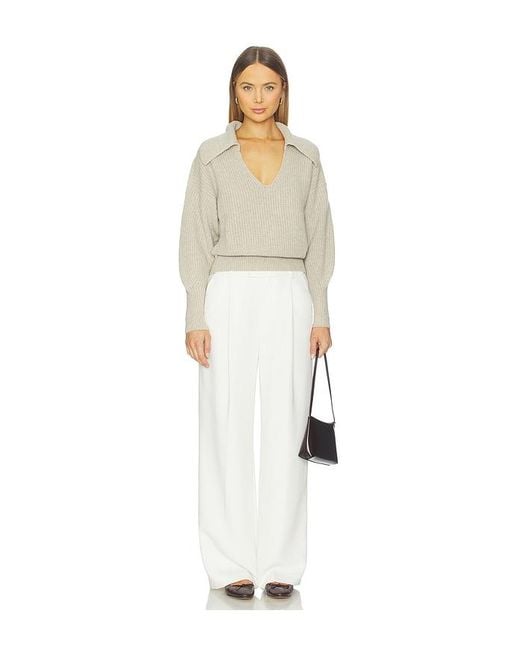 Nation Los Angeles Natural Ashton Collared Pullover