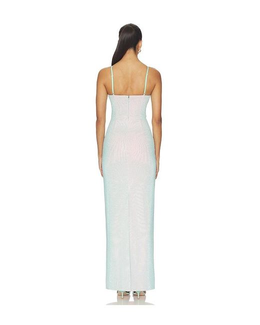 Area White Crystal Hotfix Gown