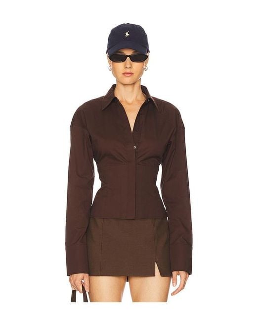 L'academie Brown Elsie Shirt