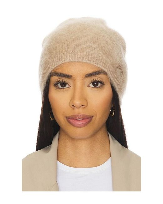 Rag & Bone Natural Jada Brushed Cashmere Beanie