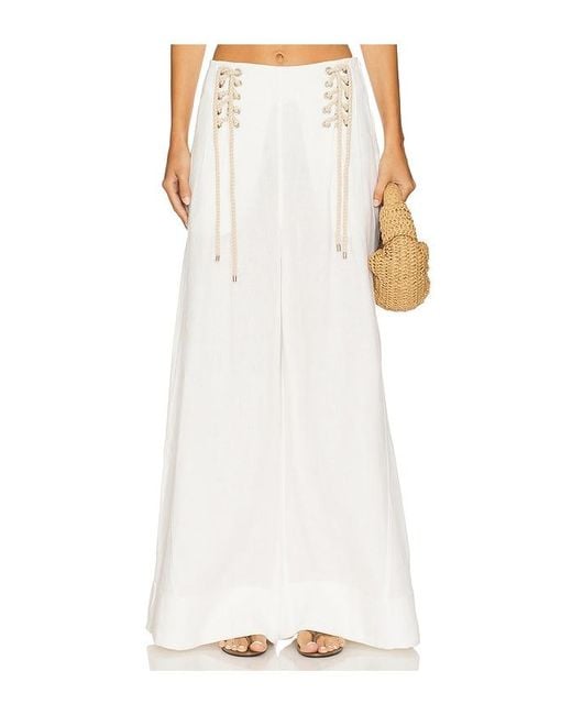 JBQ White Hampton Pant