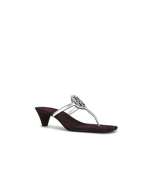 Tory Burch White Sandale Milller Square Toe
