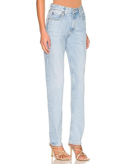 Agolde Blue Lyle Low Rise Slim