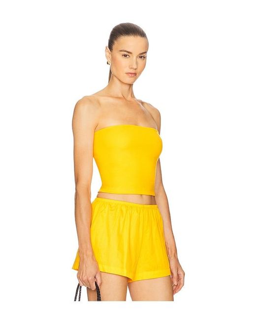 Leset Rio バンドゥトップス Yellow