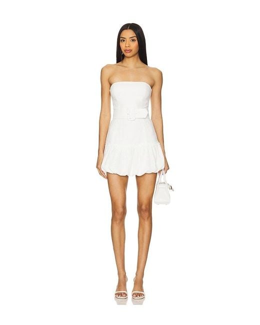 Amanda Uprichard White Yvette Bubble Dress