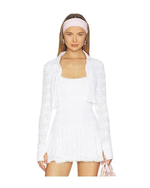LoveShackFancy White Tinker Jacket