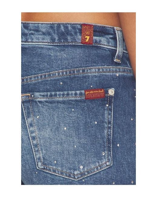 7 For All Mankind Blue Shorts
