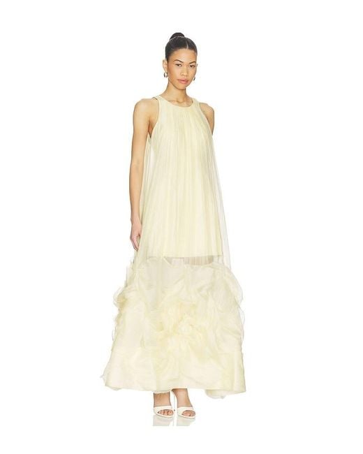Aje. White Eclipta Gown