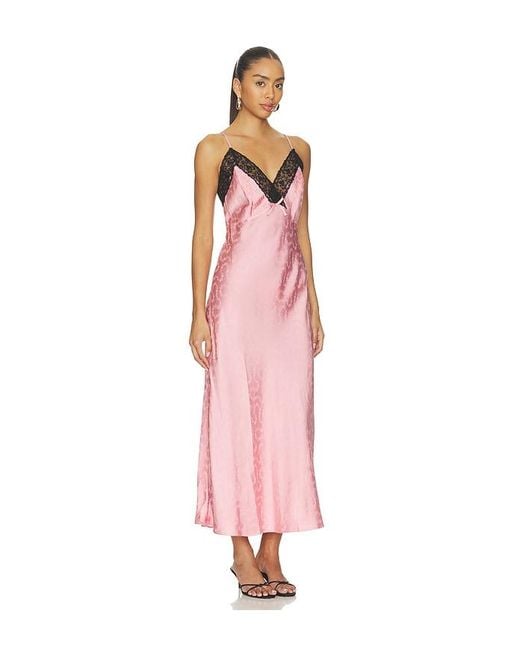 Rixo Pink Alberta Dress