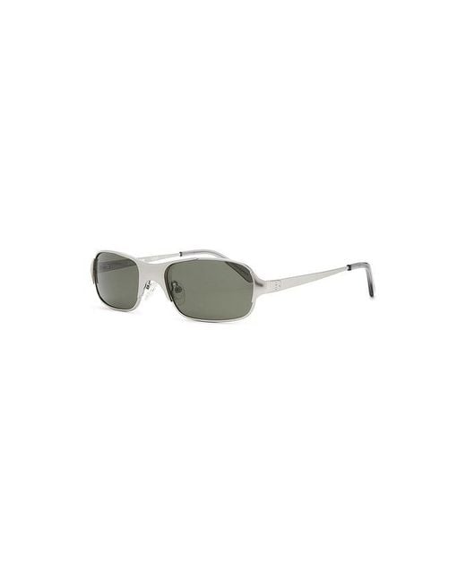 BRU Eyewear Green Aitken Rectangle Sunglasses for men