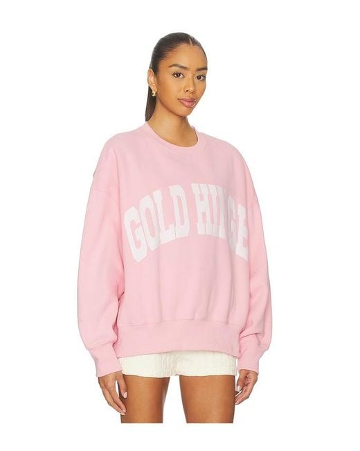 Gold Hinge Pink Wide Arm Sweatshirt