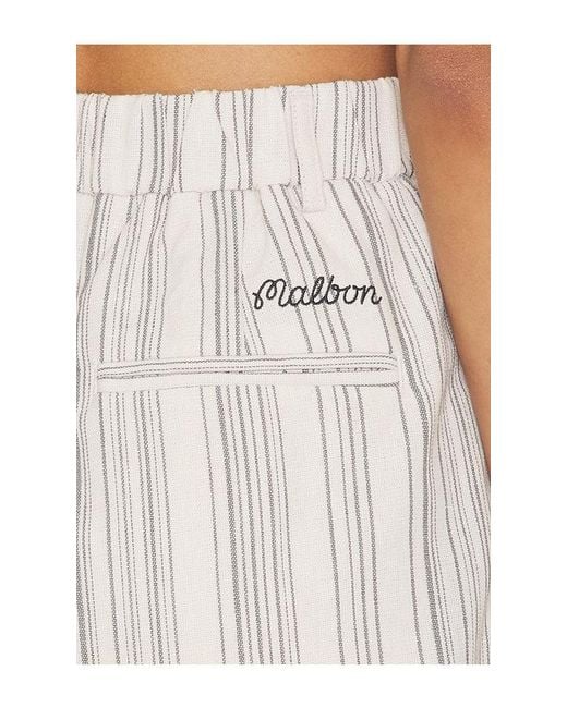 Malbon White Keily Short