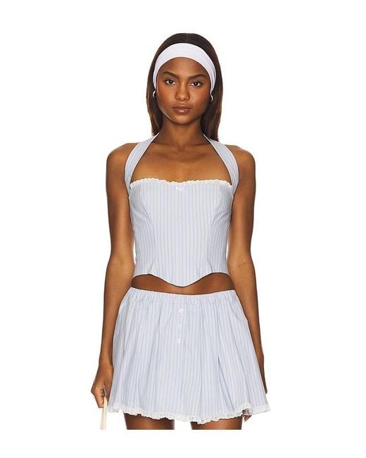 MAJORELLE White Danica Top